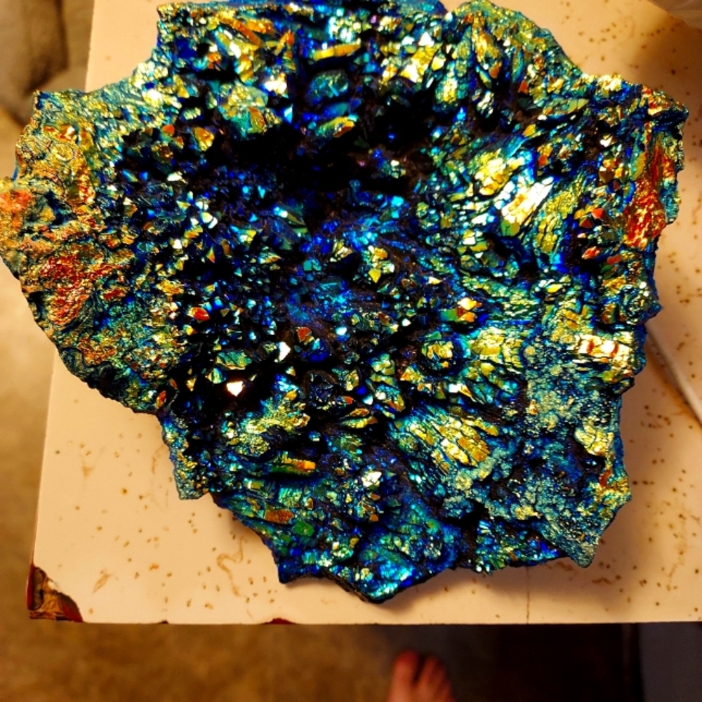 Aura coated crystal